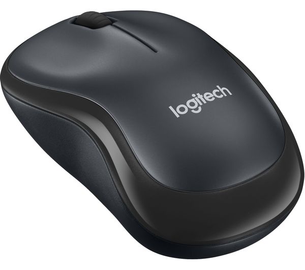 LOGITECH M220 Silent Wireless Optical Mouse - Charcoal, Black