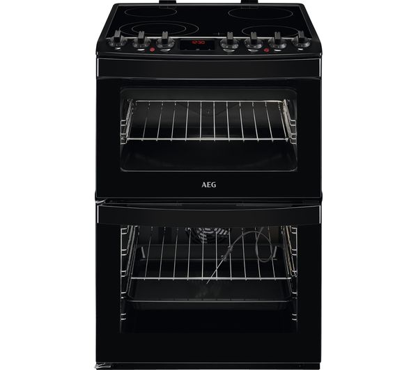 AEG CCB6761ACB 60 cm Electric Ceramic Cooker - Black, Black