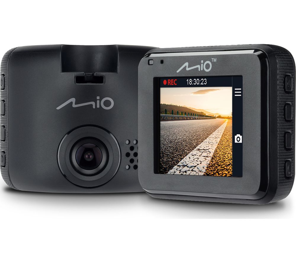 MIO MiVue C320 Full HD Dash Cam - Black, Black