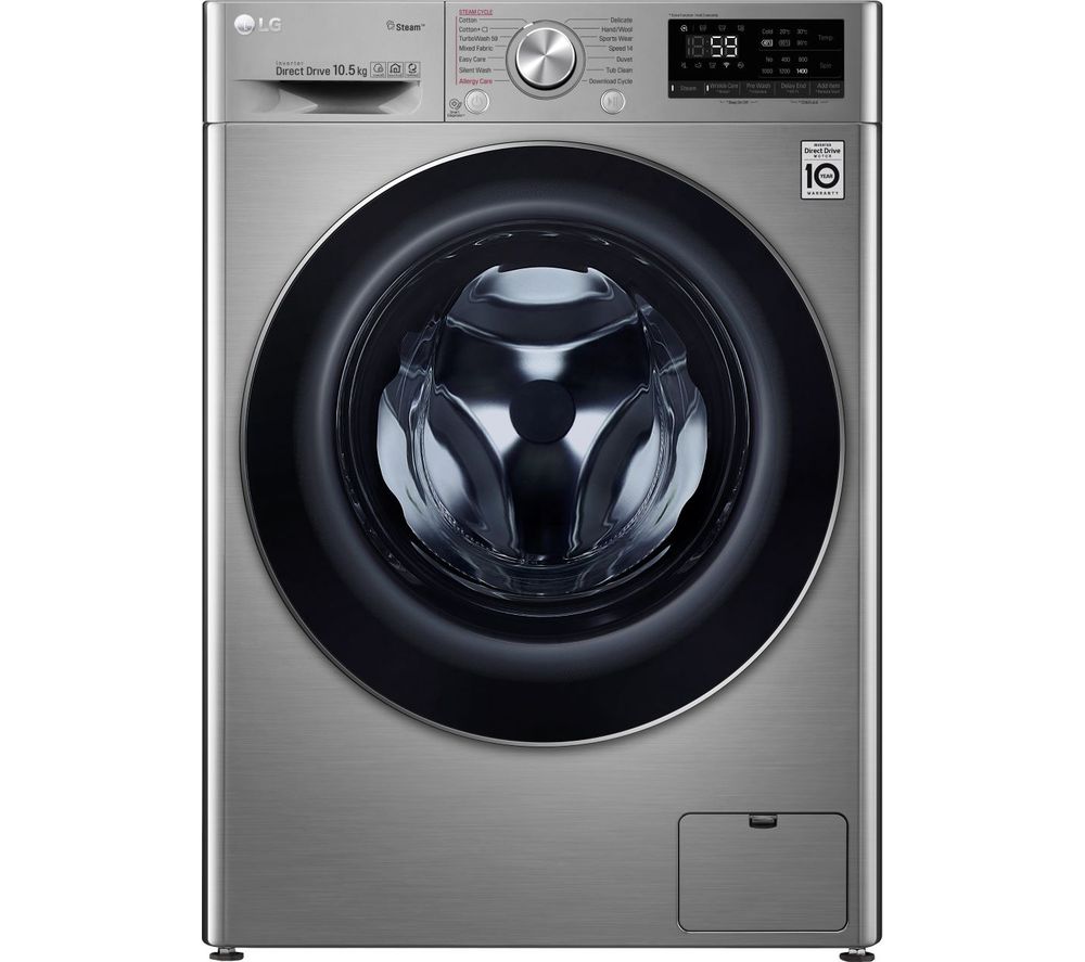 LG TurboWash with AI DD V7 F4V710STS WiFi-enabled 10.5 kg 1400 Spin Washing Machine - Graphite, Graphite