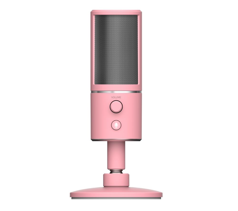 RAZER Seiren X Microphone - Quartz Pink, Pink