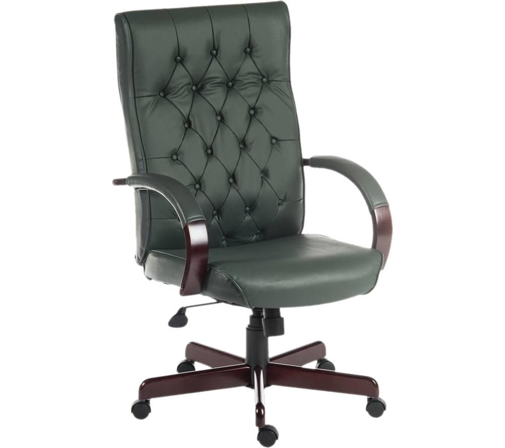 TEKNIK Warwick Bonded-leather Tilting Executive Chair - Green, Green