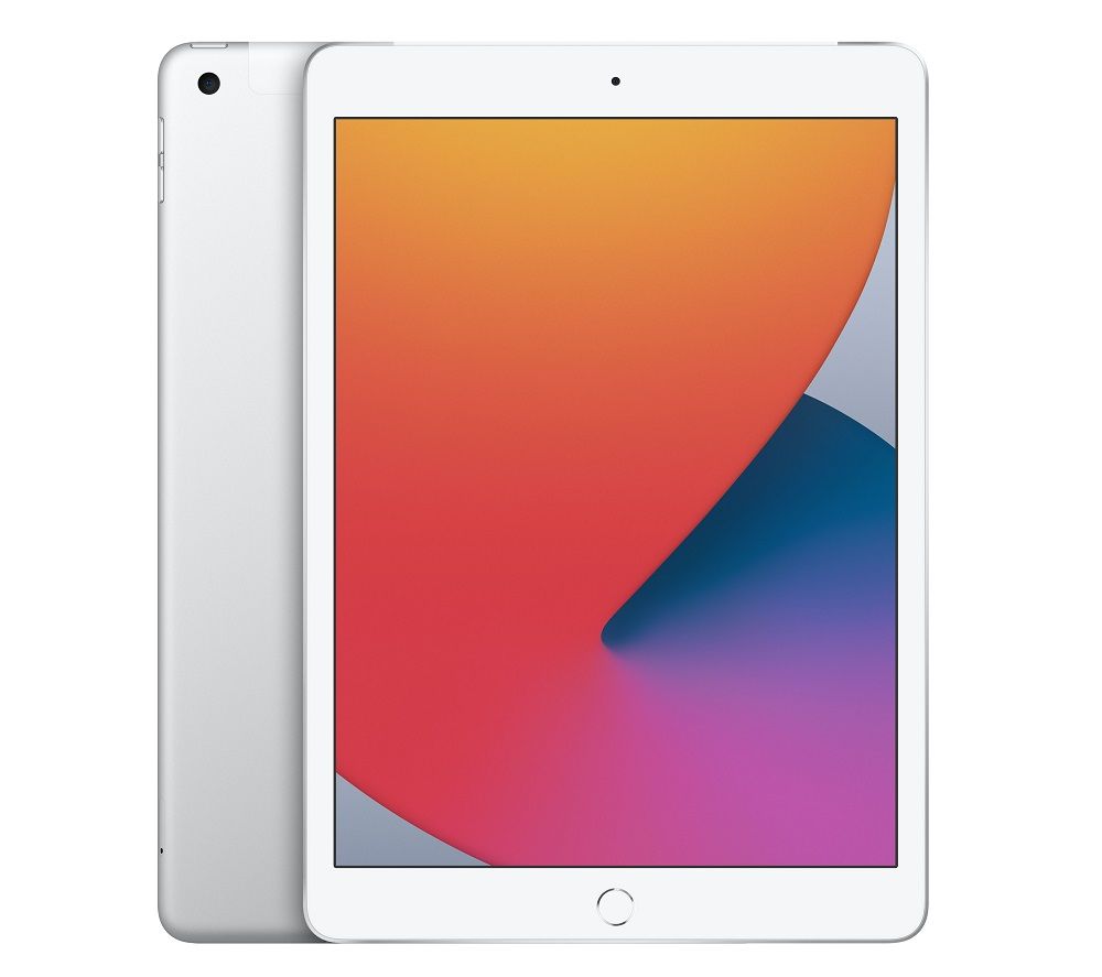 APPLE 10.2" iPad Cellular (2020) - 128 GB, Silver, Silver