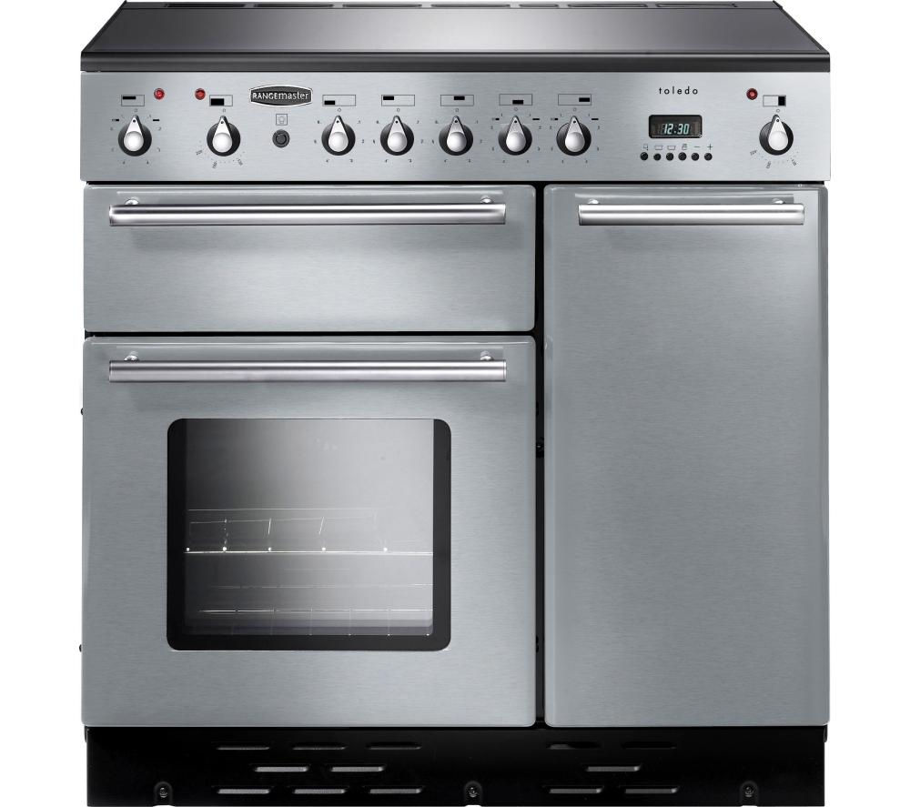 RANGEMASTER Toledo 90 Electric Induction Range Cooker - Stainless Steel & Chrome, Stainless Steel