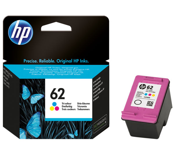 HP 62 Tri-colour Ink Cartridge, Tri-colour