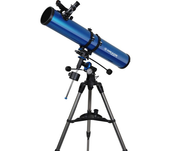 MEADE Polaris 114 EQ Reflector Telescope - Blue, Blue