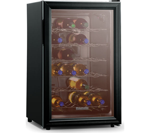 BAUMATIC BW28BL Wine Cooler - Black, Black