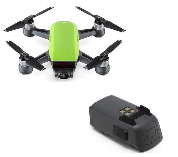 DJI Spark Drone & Intel®ligent Flight Battery Bundle - Meadow Green, Green