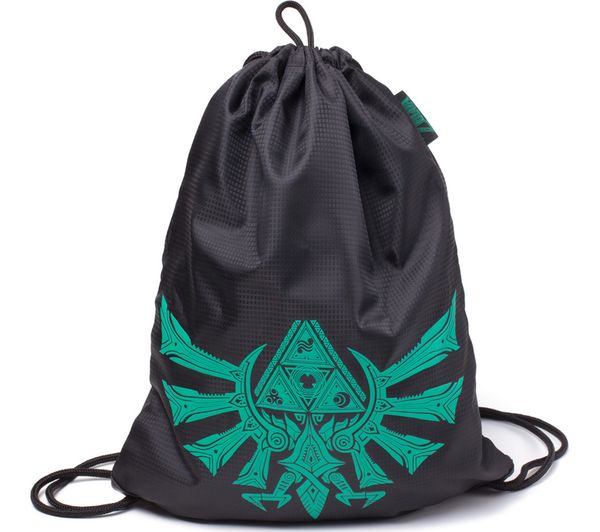 NINTENDO Zelda Crest Printed Gymbag, Green