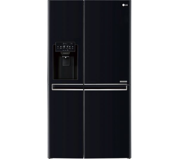 LG American-Style Smart Fridge Freezer - Black GSL761WBXV, Black