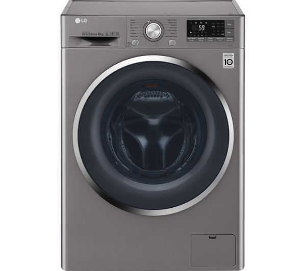 LG FH4U2TDN2S Smart 8 kg 1400 Spin Washing Machine - Graphite, Graphite