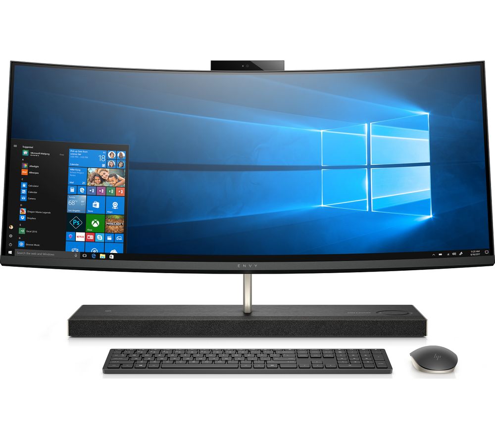 HP ENVY 34-b103na 34� Intel®� Core™� i7 All-in-One PC - 2 TB HDD & 512 GB SSD, Black, Black