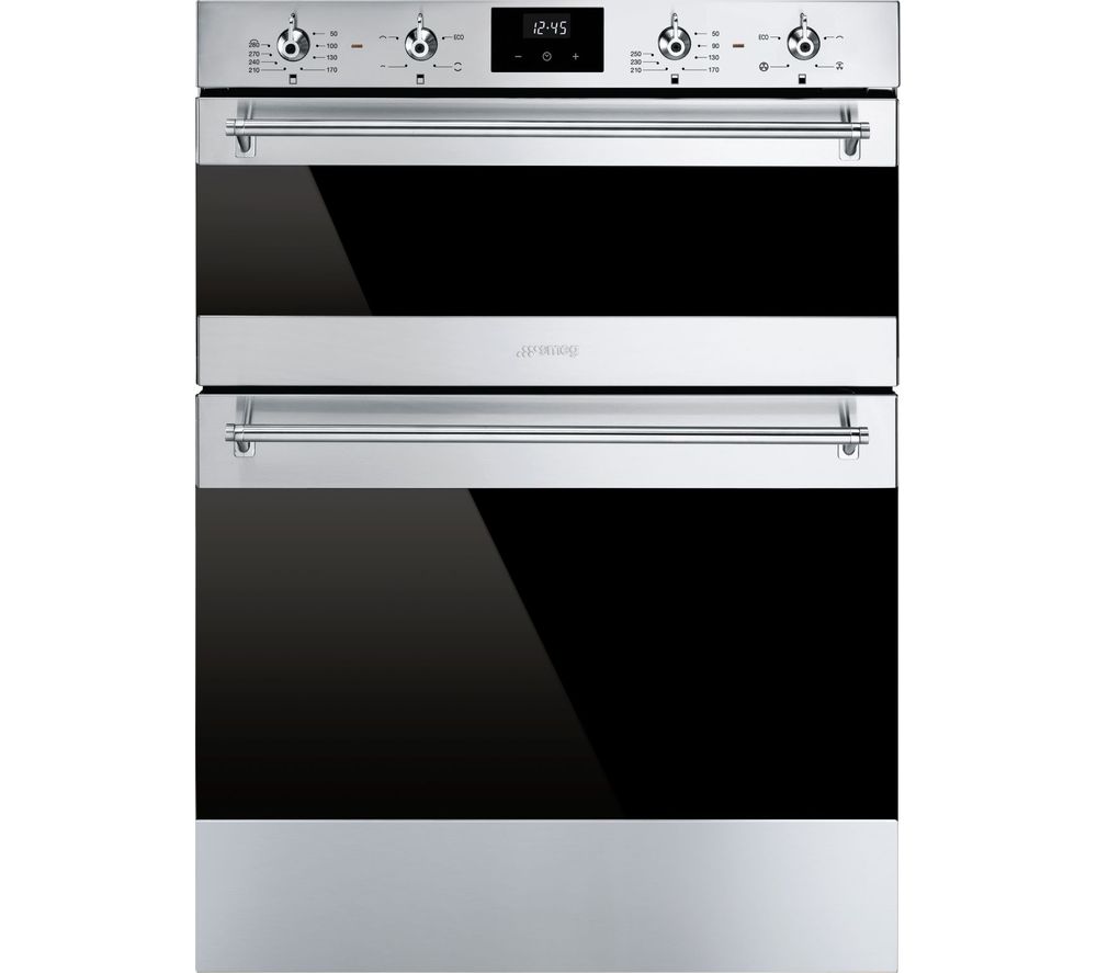 SMEG DUSF6300X Electric Built-under Double Oven - Stainless Steel, Stainless Steel