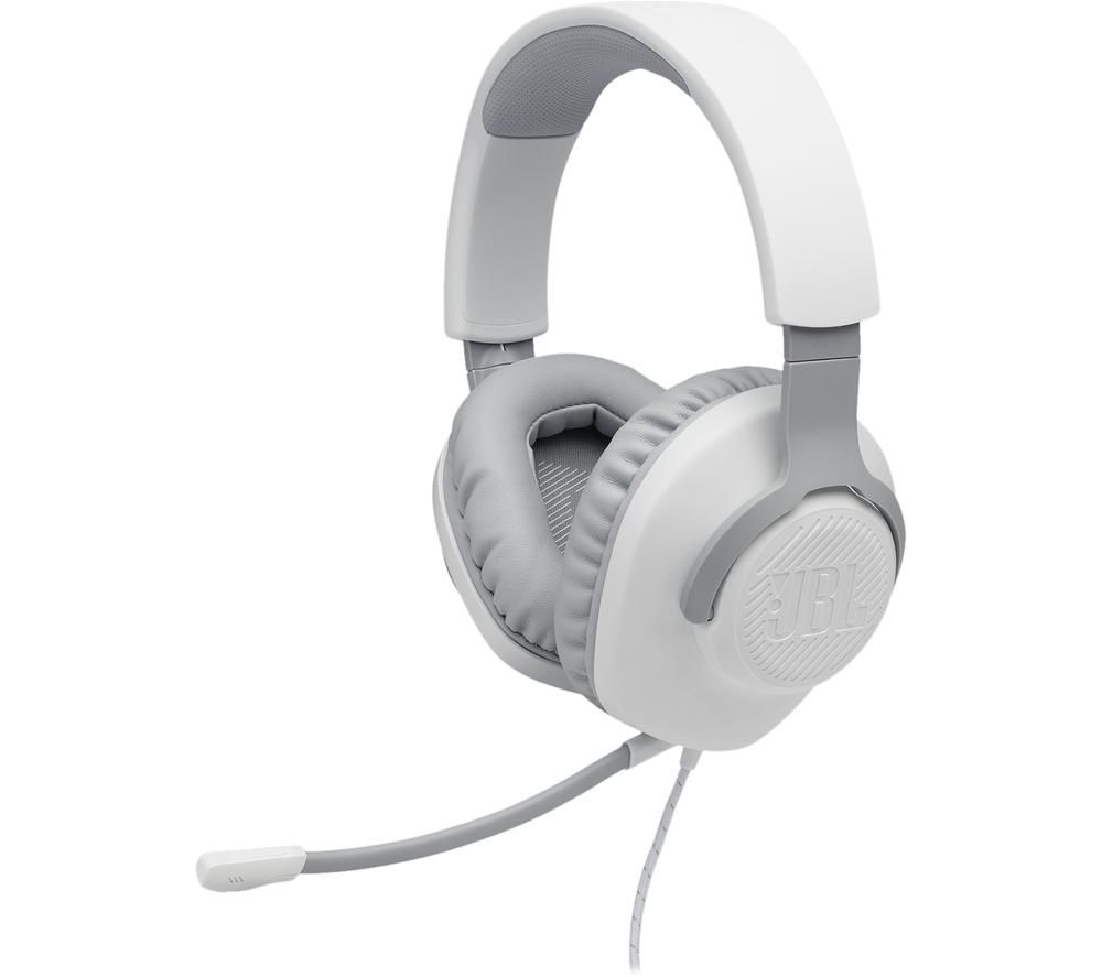 JBL Quantum 100 Gaming Headset - White, White