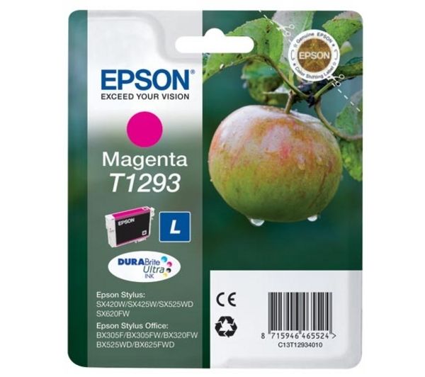 EPSON Apple T1293 Magenta Ink Cartridge, Magenta