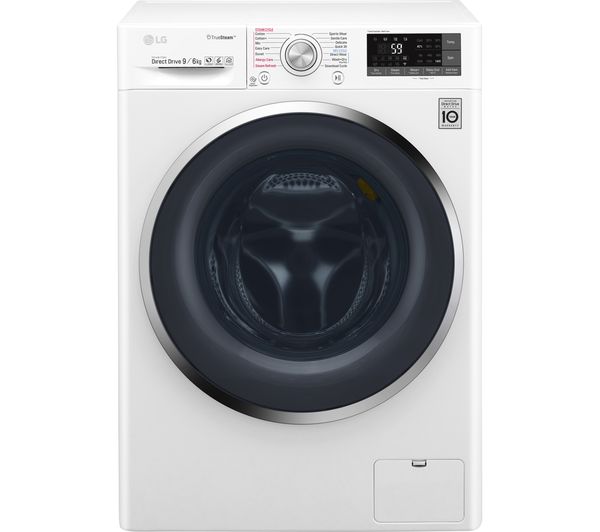 LG Washer Dryer J 8 Series F4J8FH2W Smart 9 kg  - White, White