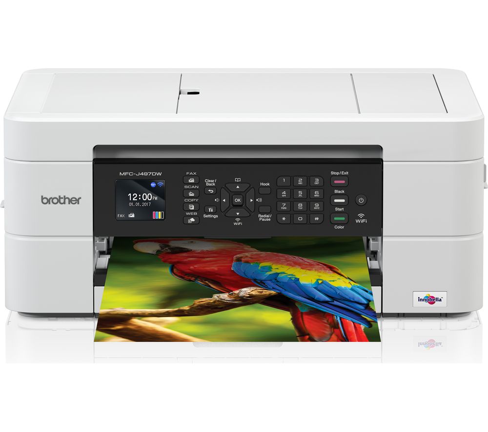 BROTHER MFCJ497DW All-in-One Wireless Inkjet Printer with Fax