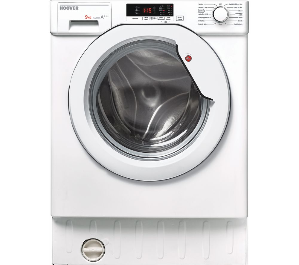 HOOVER HBWM 915D 80 Integrated 9 kg 1500 Spin Washing Machine, Green