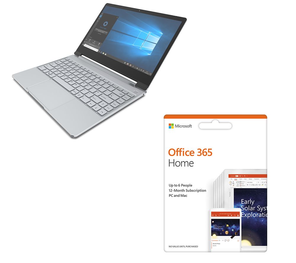 GEO Book3 13.3" Intel® Celeron N3550 Laptop & Office 365 Home Bundle
