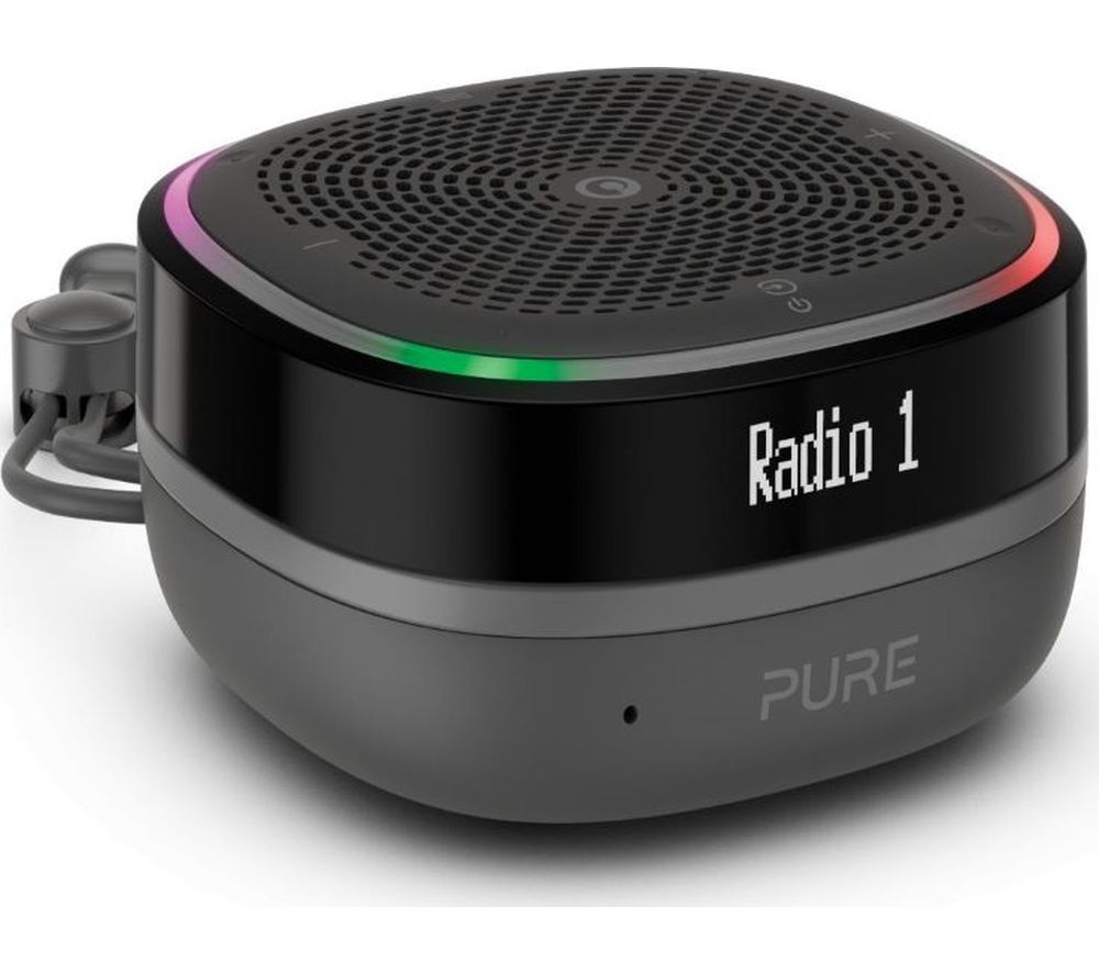 PURE StreamR Splash Portable DAB Bluetooth Radio - Charcoal, Charcoal