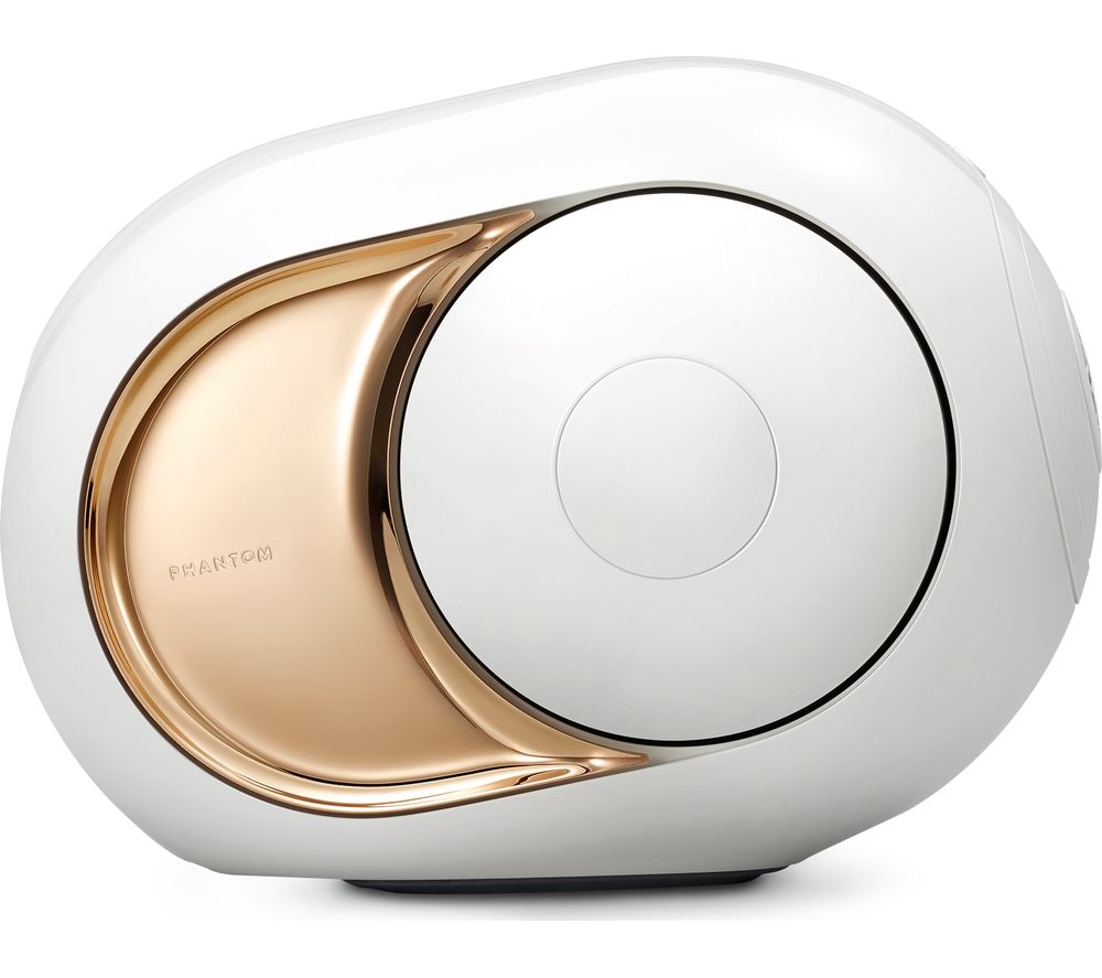 Phantom Gold Bluetooth Speaker - White & Gold, Gold