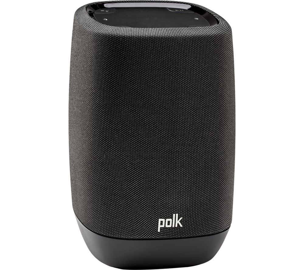 POLK AUDIO Assist Wireless Bluetooth Multi-room Speaker with Google Assistant - Black, Black