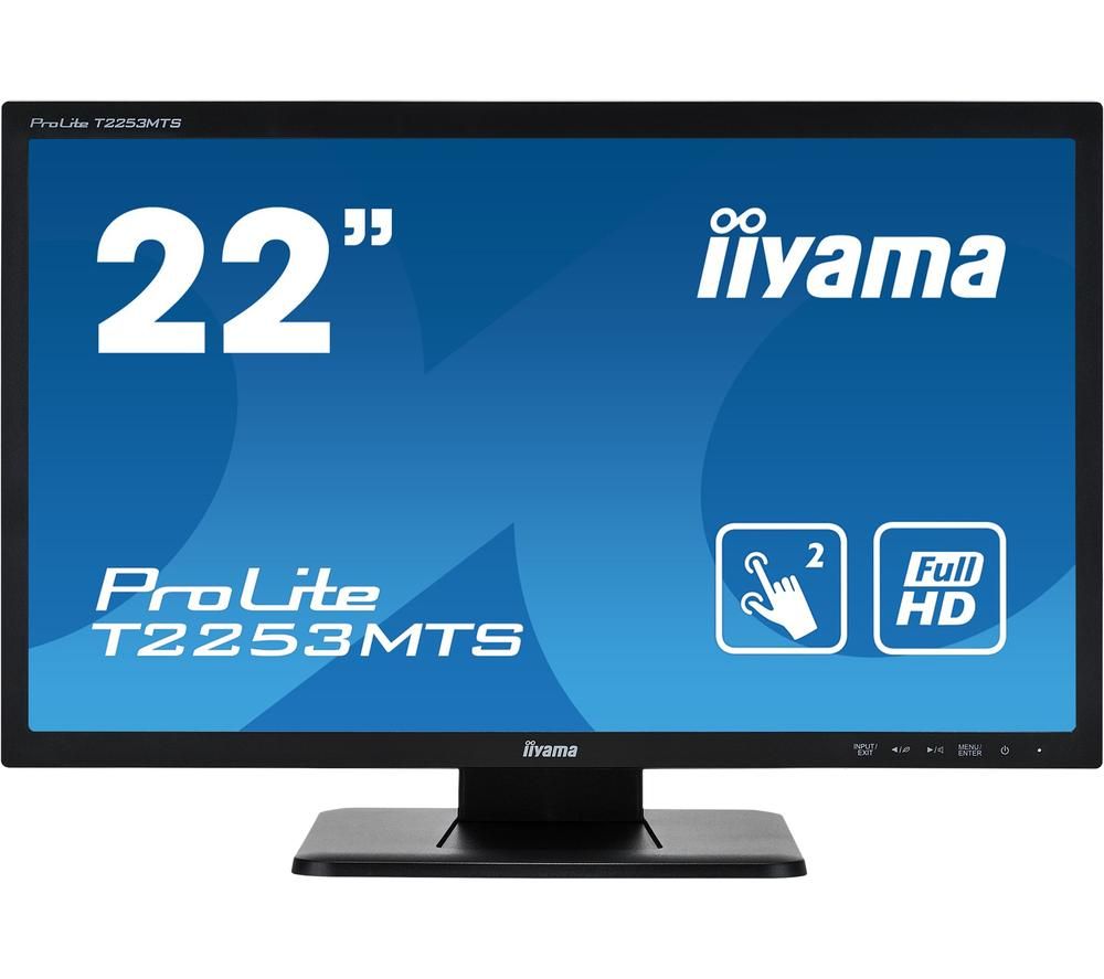 IIYAMA ProLite T2253MTS-B1 Full HD 22" LCD Touchscreen Monitor - Black, Black