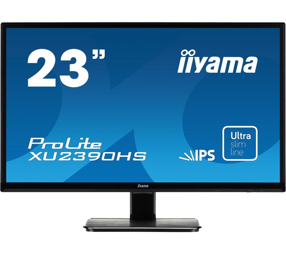IIYAMA ProLite XU2390HS-1 Full HD 23" IPS LCD Monitor - Black, Black