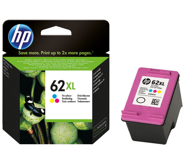 HP 62XL Tri-colour Ink Cartridge, Tri-colour