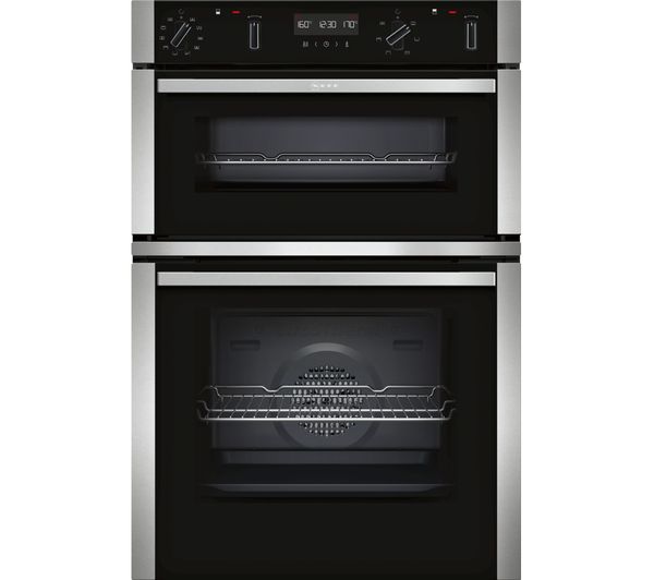 NEFF N50 U2ACM7HN0B Electric Double Oven - Stainless Steel, Stainless Steel