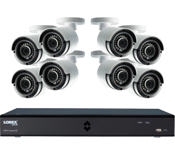 LOREX LHA21162TC8P 16-Channel Full HD 1080p Home Security System - 1 TB, 8 Cameras