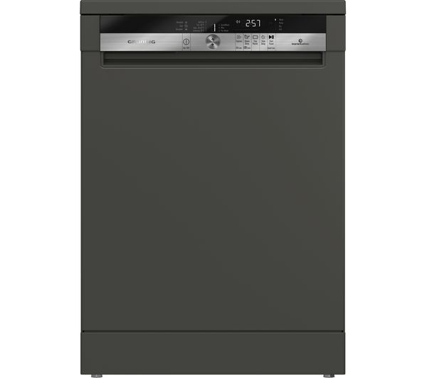 GRUNDIG GNF41620G Full-size Dishwasher - Graphite, Graphite