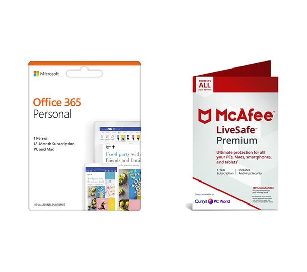 MICROSOFT Office 365 Personal & LiveSafe Premium 2019 Bundle