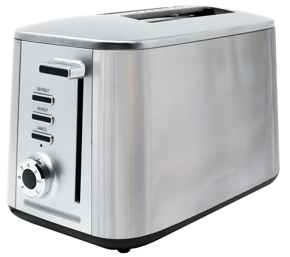 DREW & COLE Rapid 2-Slice Toaster - Chrome