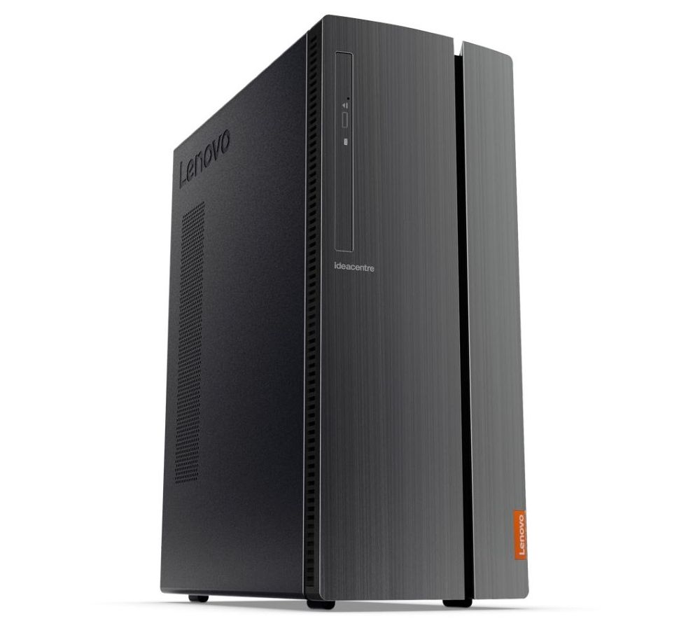 LENOVO IdeaCentre 510A Desktop PC - AMD Ryzen 5, 1 TB HDD & 128 GB SSD, Black, Black