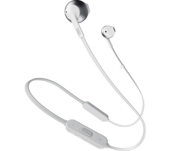 JBL Tune 205BT Wireless Bluetooth Earphones - Silver, Silver