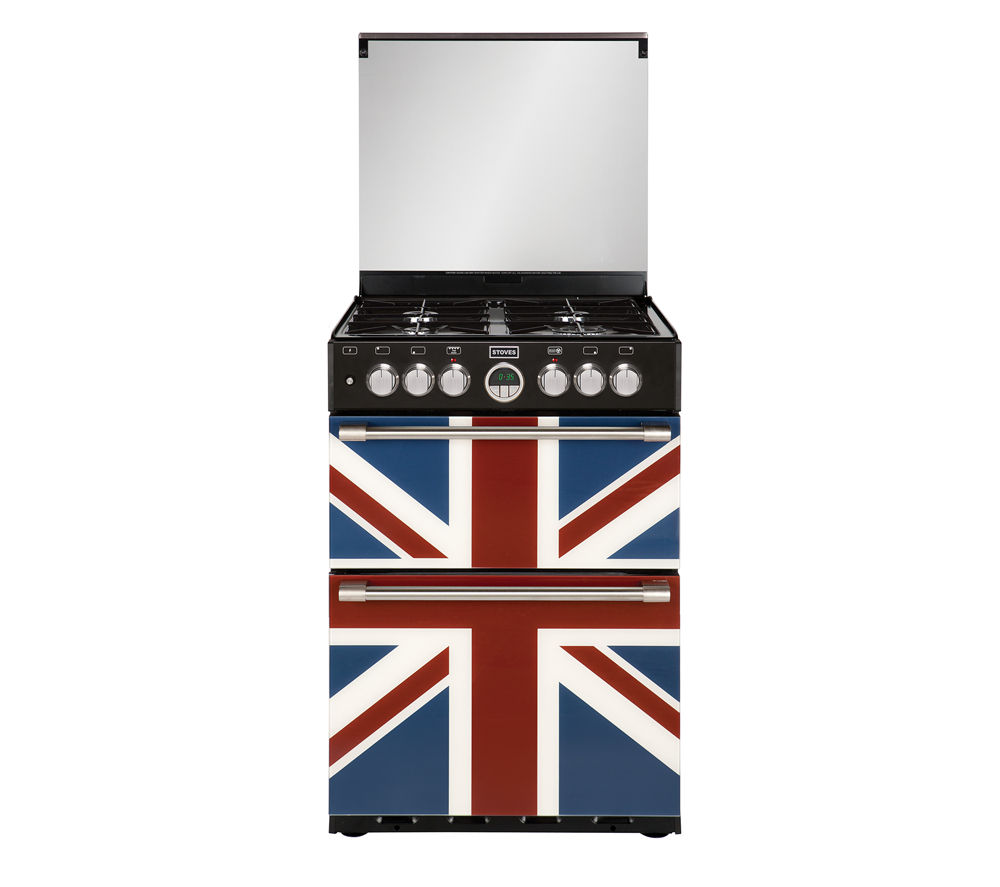 STOVES Sterling 600DF Dual Fuel Cooker - Union Jack, Red