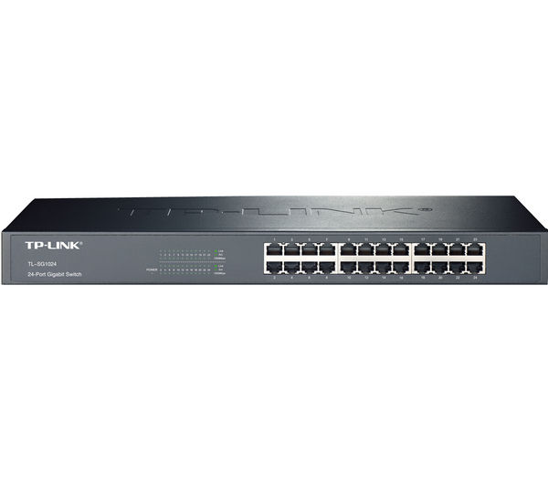 TP-LINK TL-SG1024D Network Switch - 24 port, Black