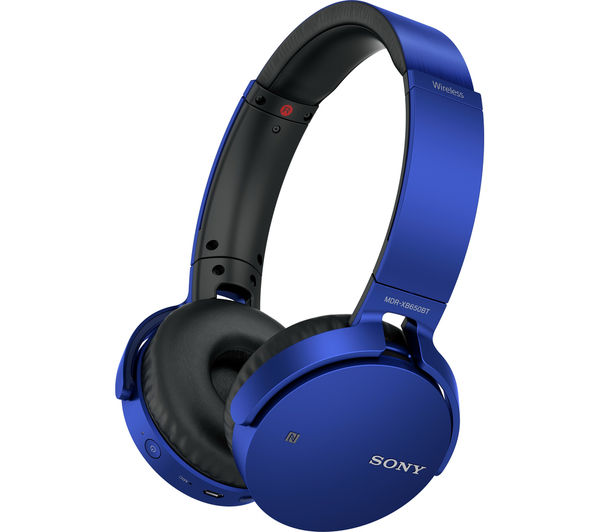 SONY MDR-XB650BTL Wireless Bluetooth Headphones - Blue, Blue