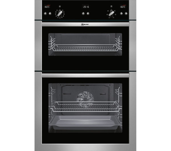 NEFF U15E52N5GB Electric Double Oven - Stainless Steel, Stainless Steel