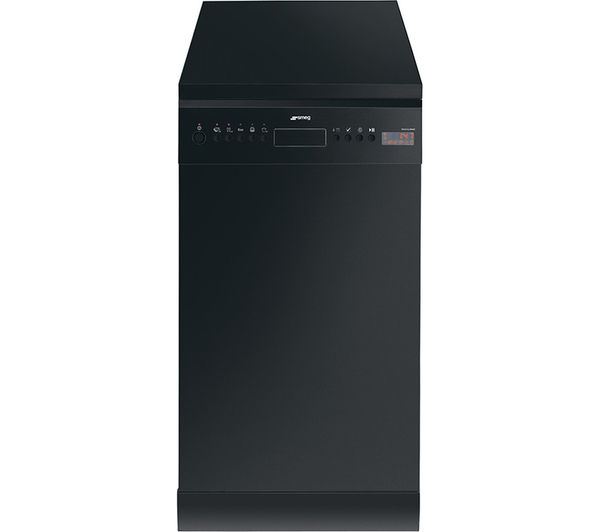 SMEG D4B-1 Slimline Dishwasher - Black, Black