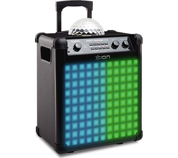 ION Party Rocker Max Portable Bluetooth Wireless Speaker - Black, Black