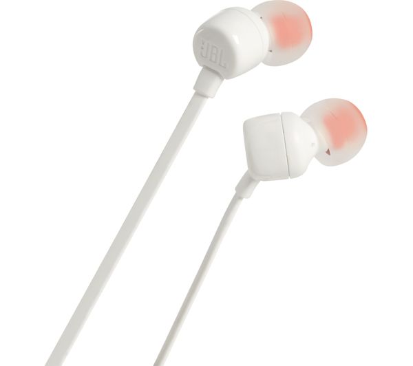 JBL T110 Headphones - White, White