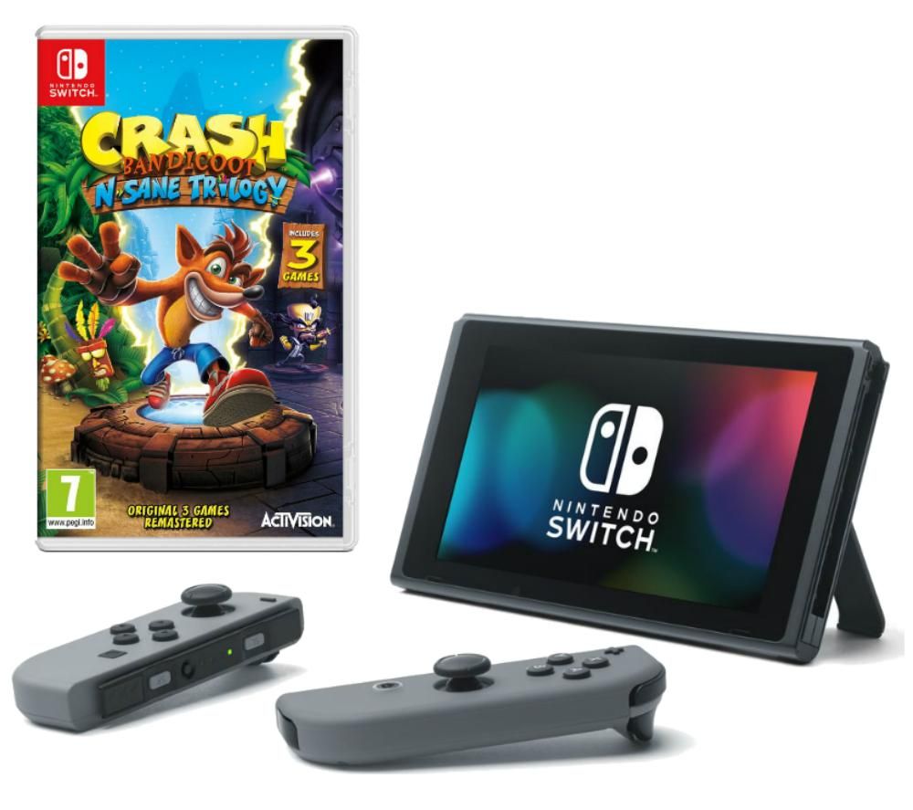 NINTENDO Switch & Crash Bandicoot N-Sane Trilogy Bundle