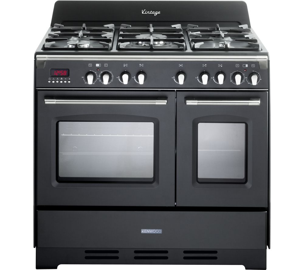 KENWOOD CK425-AN-1 90 cm Dual Fuel Range Cooker - Anthracite & Stainless Steel, Stainless Steel