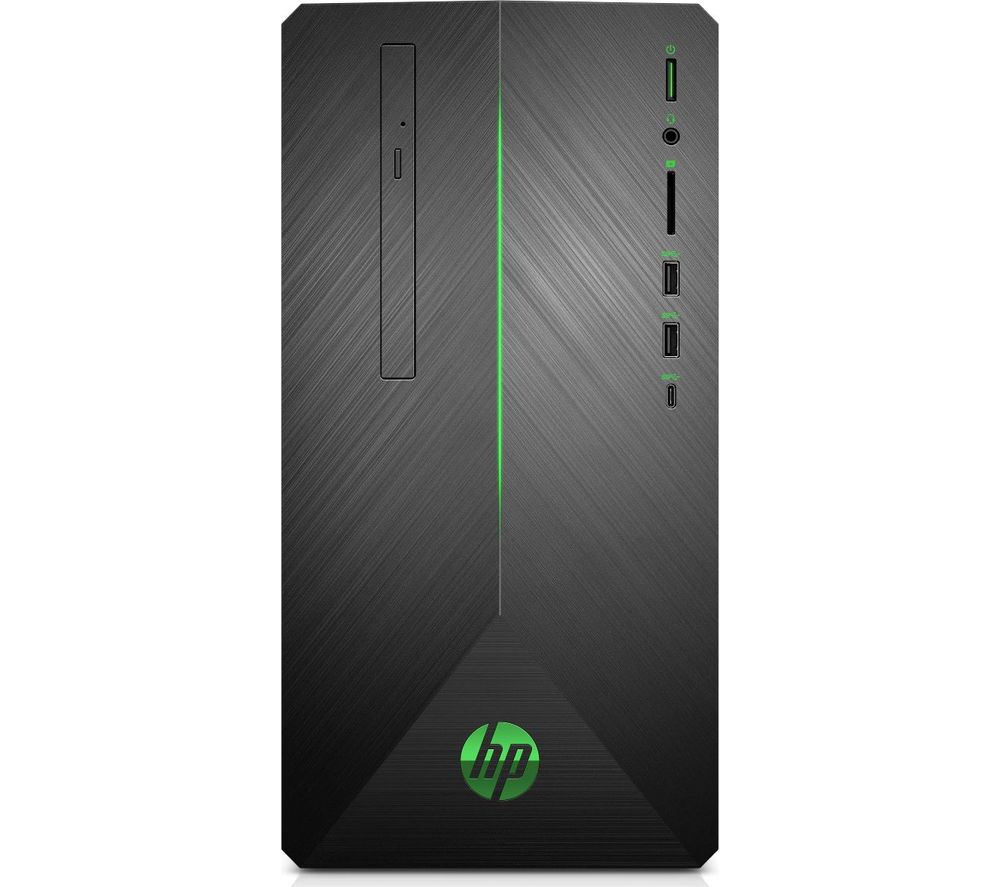 HP Pavilion 690-0046na Intel®� Core™� i5 Desktop PC - 2 TB HDD & 256 GB SSD, Black, Black