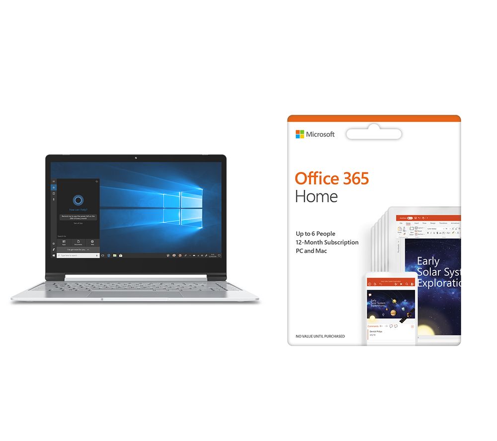 GEO Book3X 13.3" Intel® Pentium Laptop & Office 365 Home Bundle