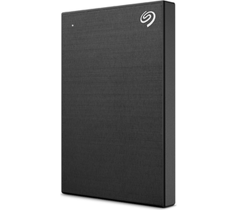SEAGATE Backup Plus Slim Portable Hard Drive - 2 TB, Black, Black