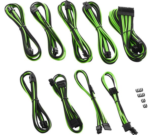 Cablemod PRO ModMesh RT-Series ASUS ROG/Seasonic Cable Kit - Green & Black