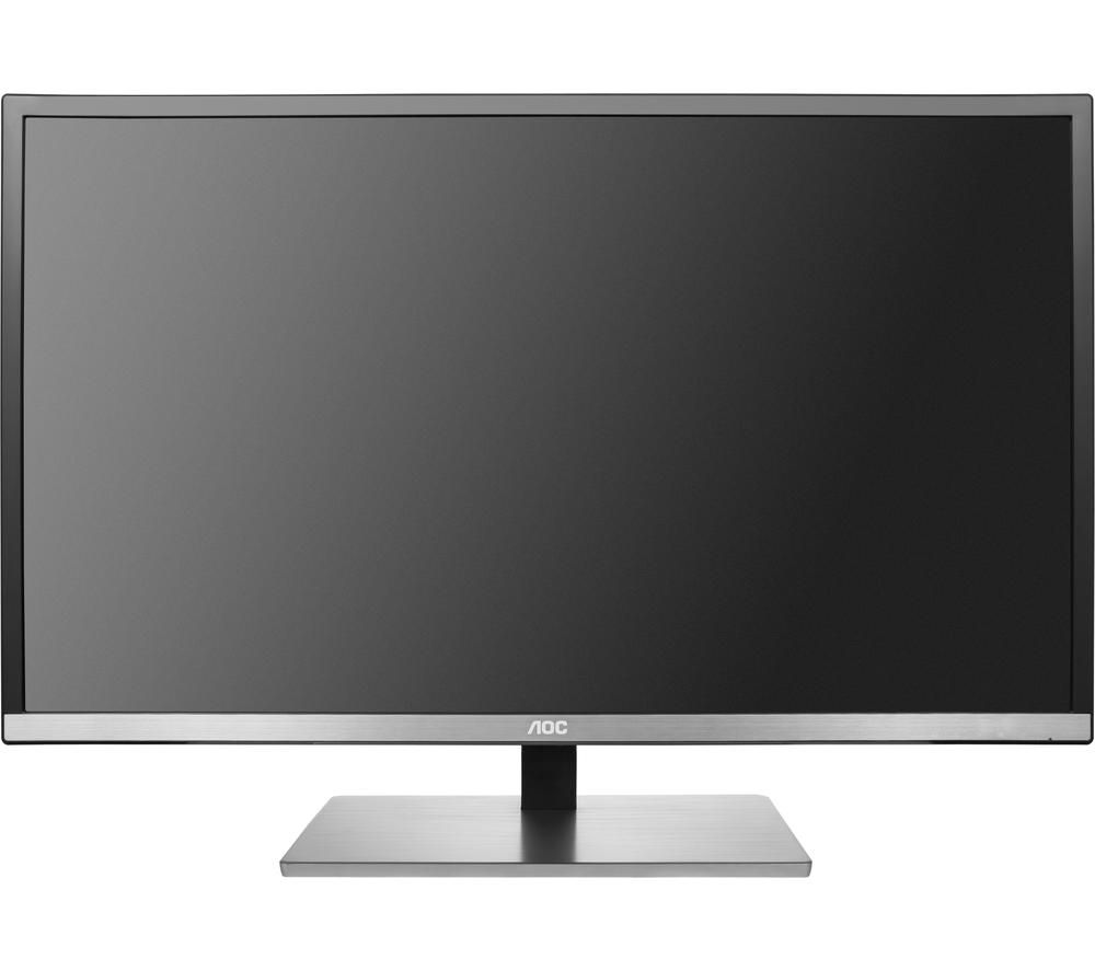 AOC U3277FWQ 4K Ultra HD 32 A-MVA Monitor - Black/Silver, Black